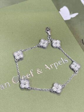 Van Cleef & Arpels 18K Gold Diamond Bracelet